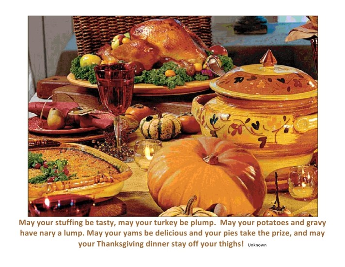 May your stuffing be tasty